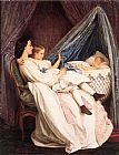 Auguste Toulmouche The New Arrival painting